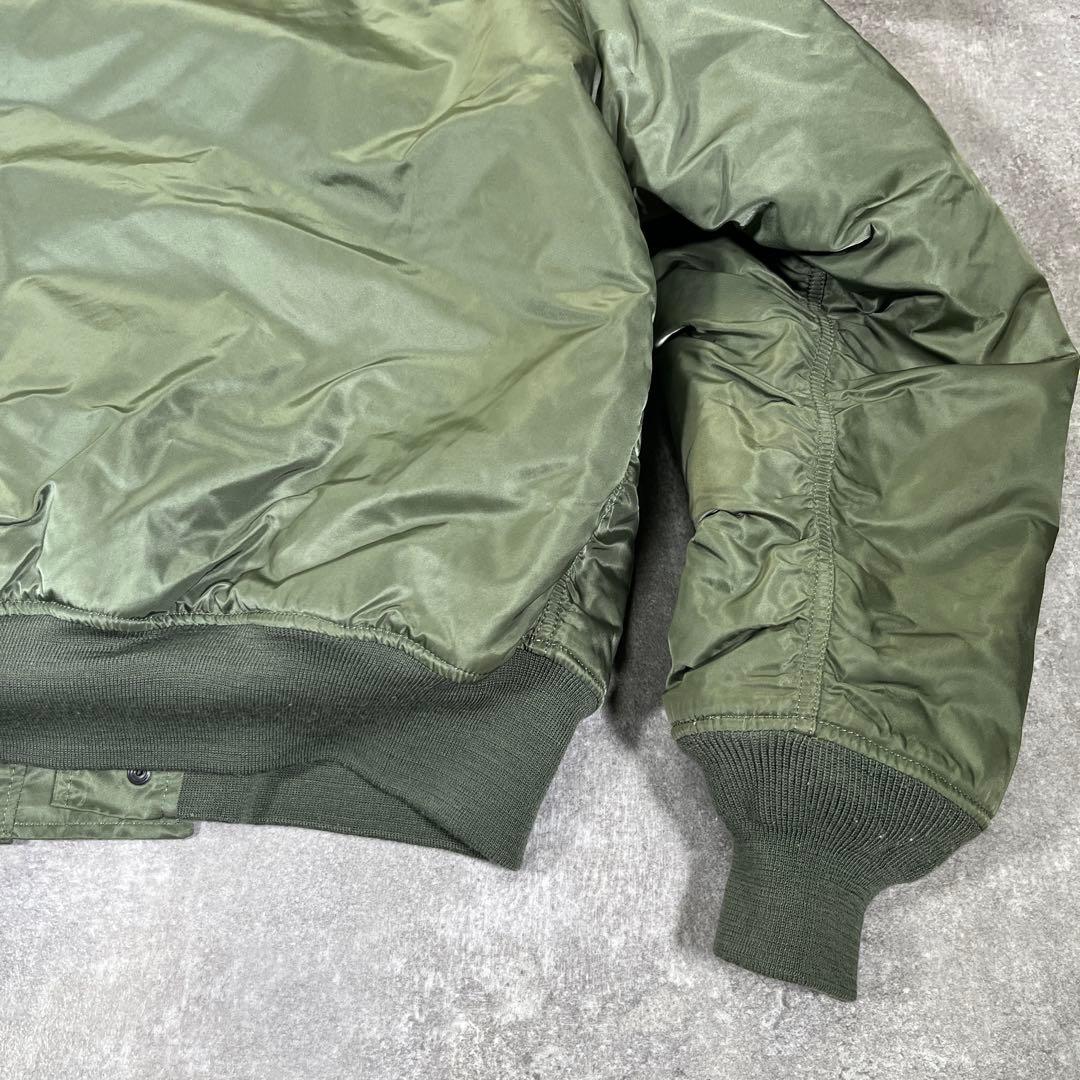 美品　アルファインダストリーズ　N-2B フライトジャケット　XL 短丈　カーキ