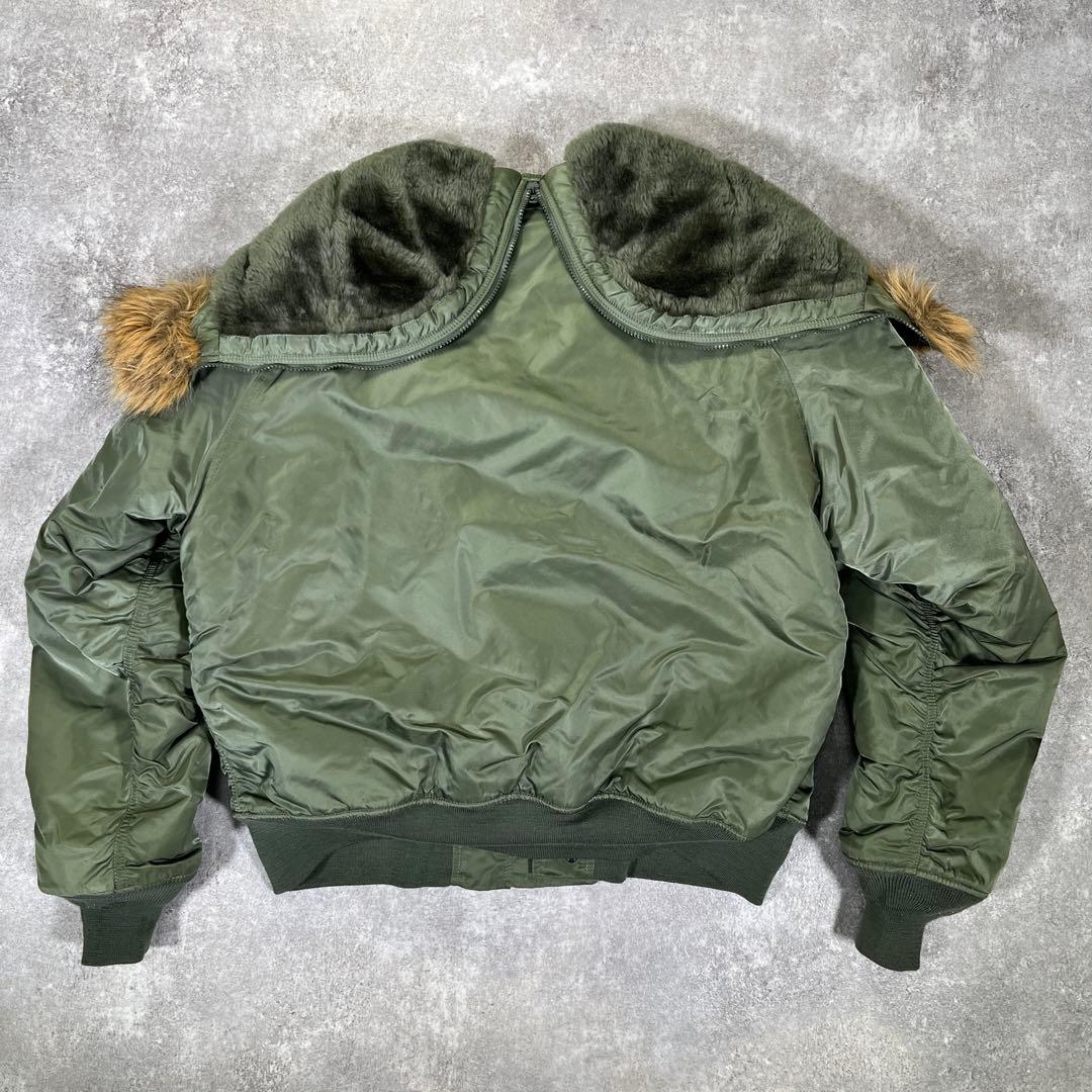 美品　アルファインダストリーズ　N-2B フライトジャケット　XL 短丈　カーキ
