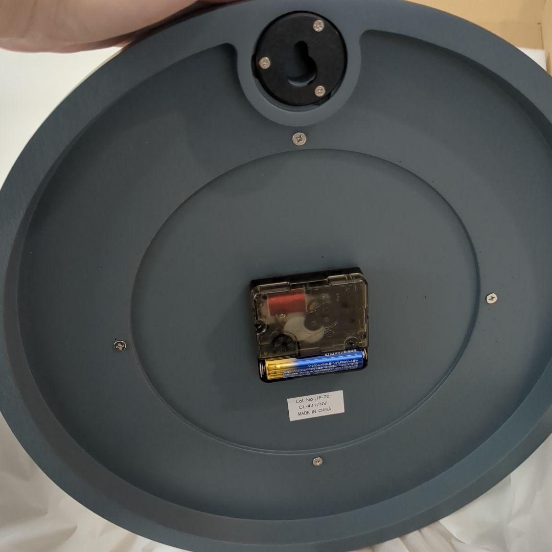 【新品未使用】掛け時計 Luu INTERFORM CL-4317 ネイビー