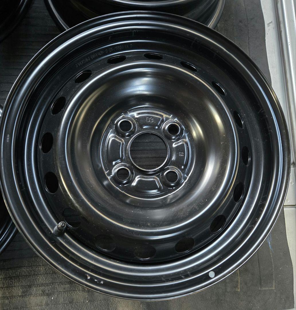 スチールホイール 14×5.5J PCD100 4穴 黒鉄チン プロボックス他