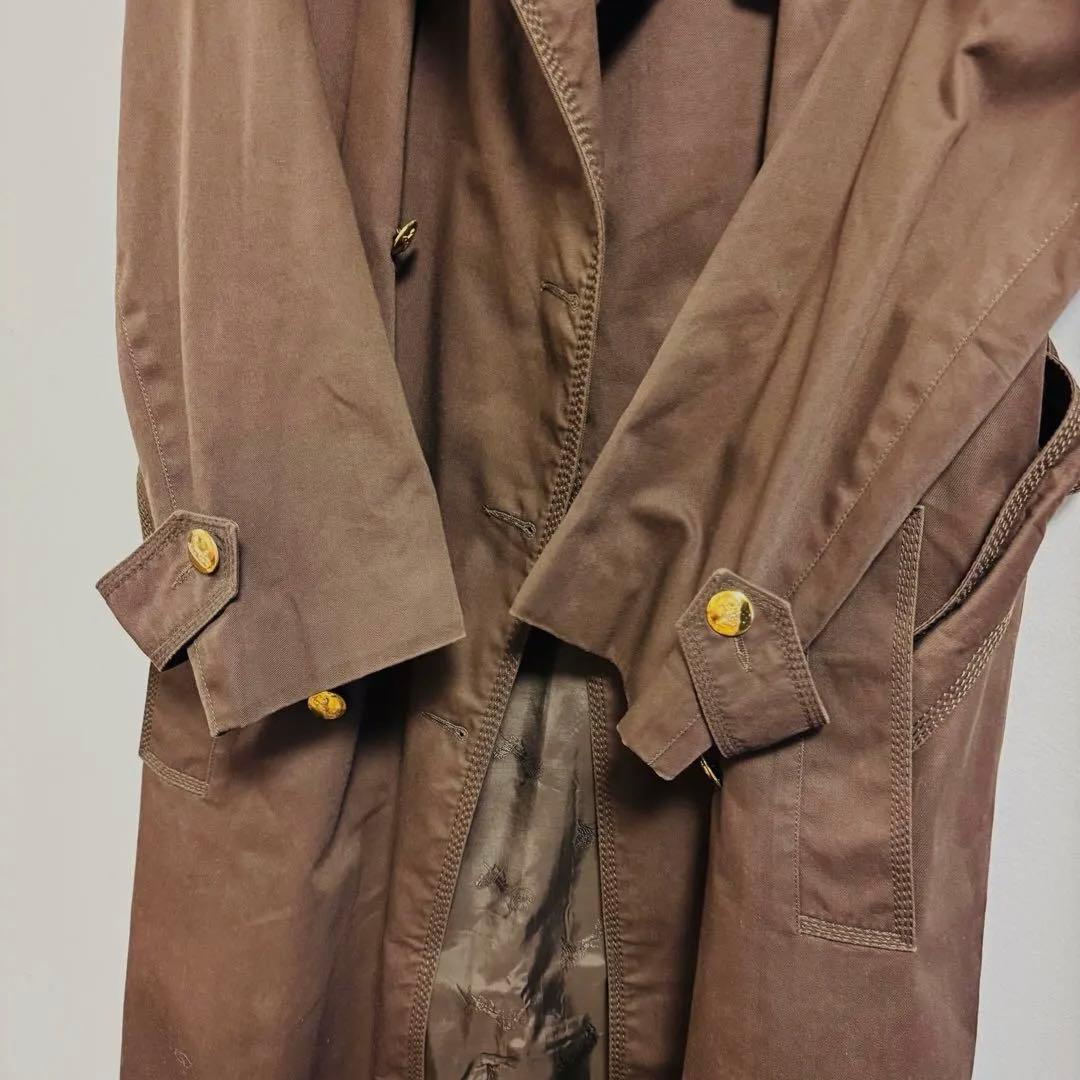 【CELINE】セリーヌ美品 ヴィンテージ ブラウン トレンチコート 70's