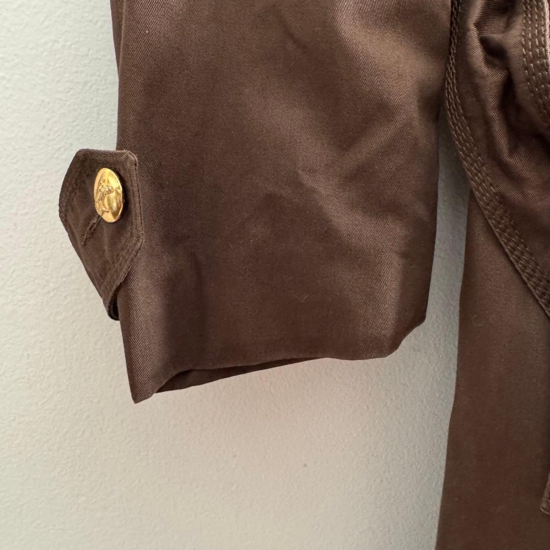 【CELINE】セリーヌ美品 ヴィンテージ ブラウン トレンチコート 70's