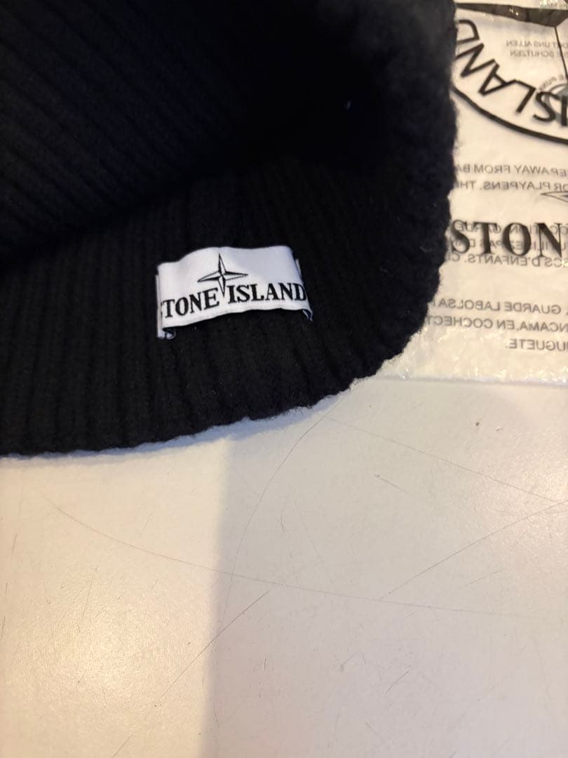 STONE  ブラックニット帽