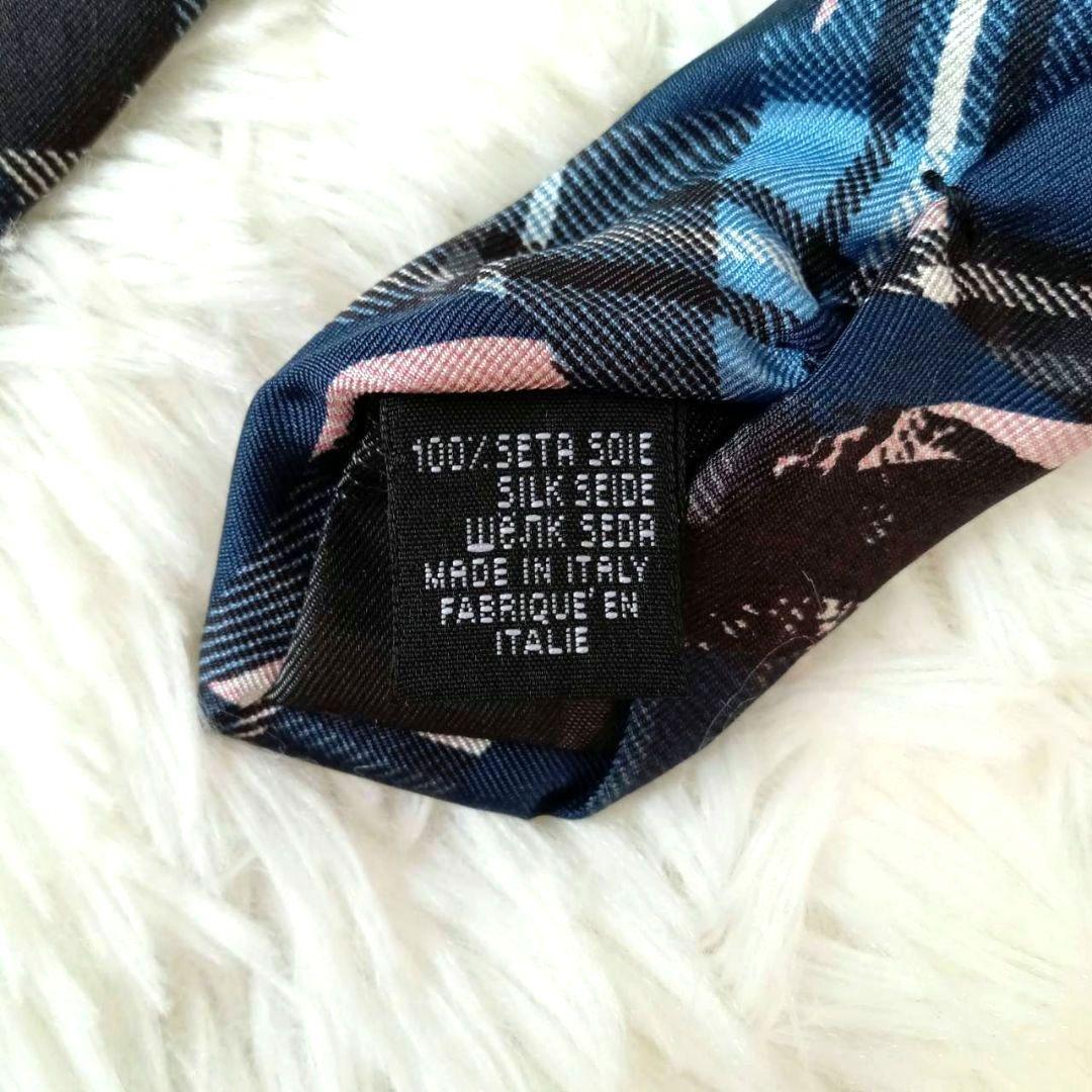 【極美品】ヴィヴィアンウエストウッド　ネクタイ　変形チェック　オーブ　シルク