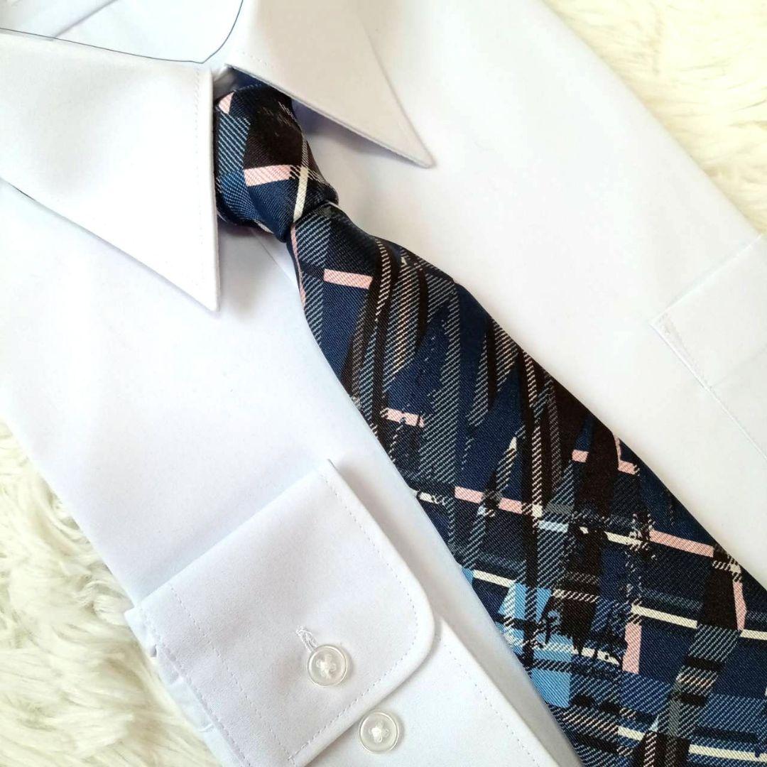 【極美品】ヴィヴィアンウエストウッド　ネクタイ　変形チェック　オーブ　シルク