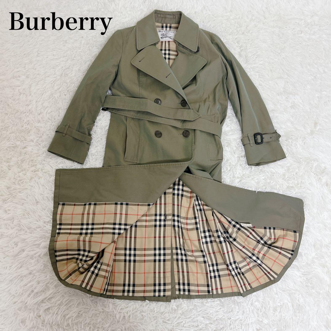 Burberrys バーバリー ノバチェック　トレンチコート 玉虫 Lサイズ