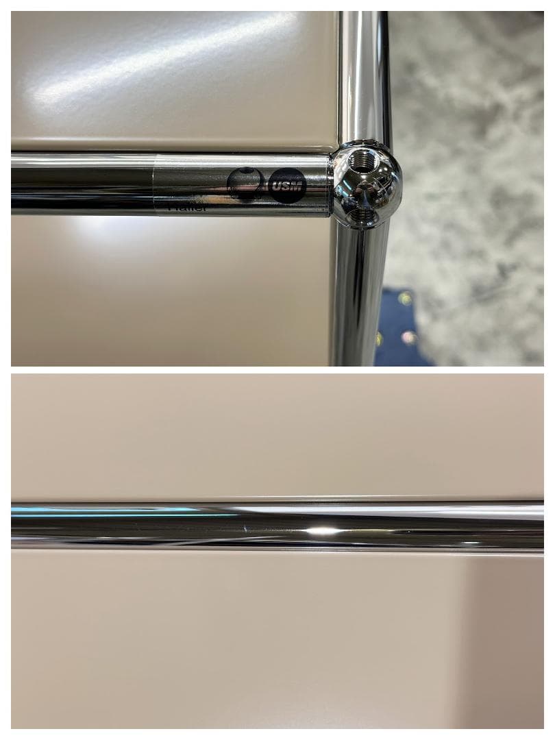 再入荷！正規品！ほぼ未使用■USMハラー■キャビネットシェルフ2列2段　ベージュ