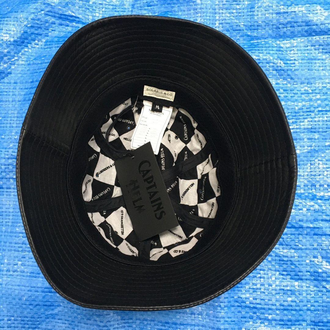 SOLARIS&Co レザーハット 　ブラック