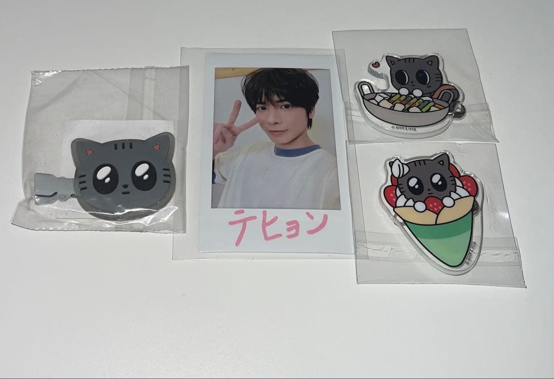 ダゴニャンヘアピンとテヒョンシークレットチェキ