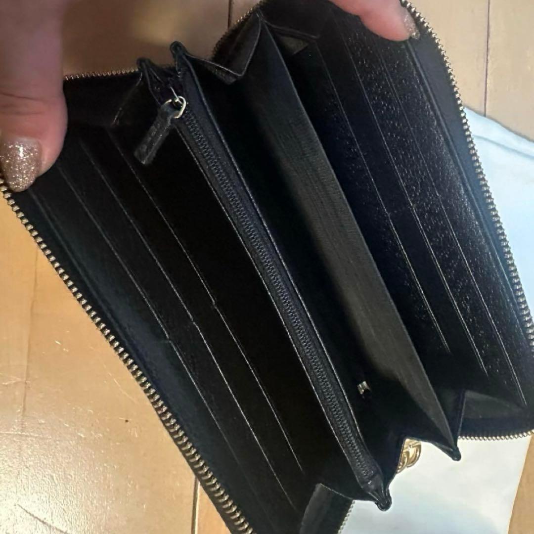 【極美品】【GUCCI】グッチ　オフィディア　ラウンドジップ　長財布　ブラック