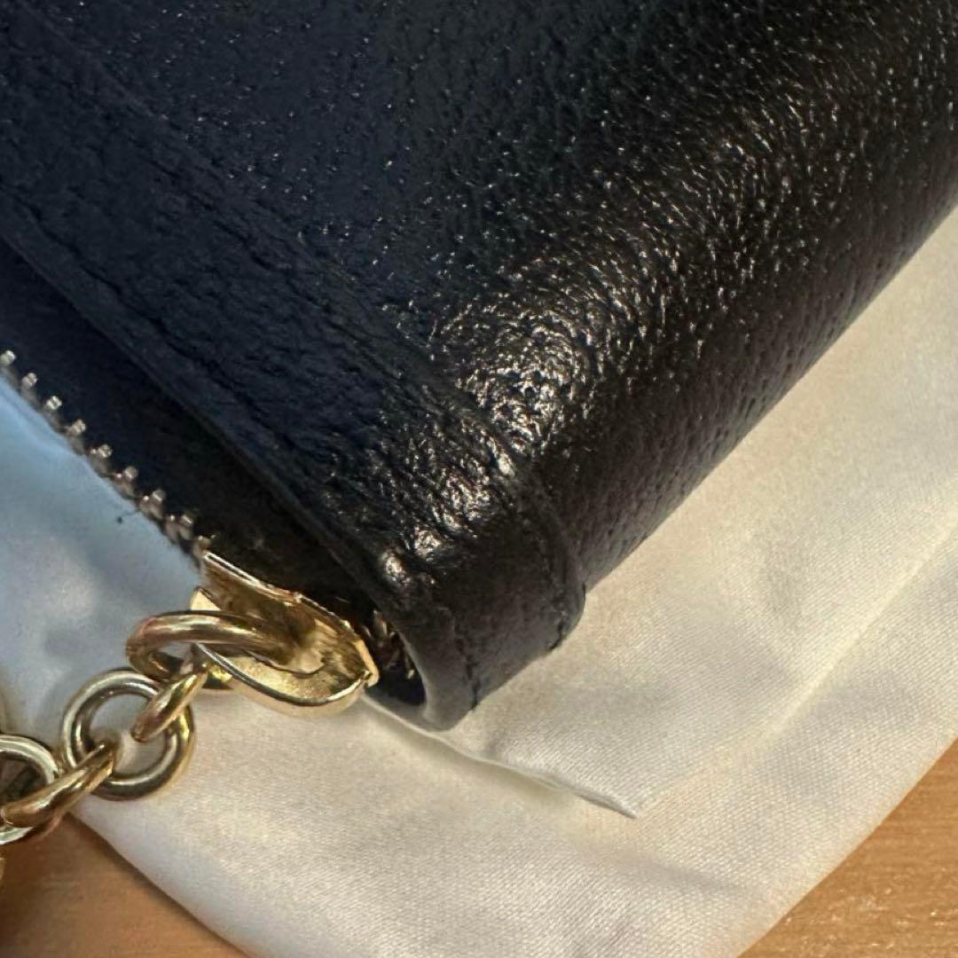 【極美品】【GUCCI】グッチ　オフィディア　ラウンドジップ　長財布　ブラック