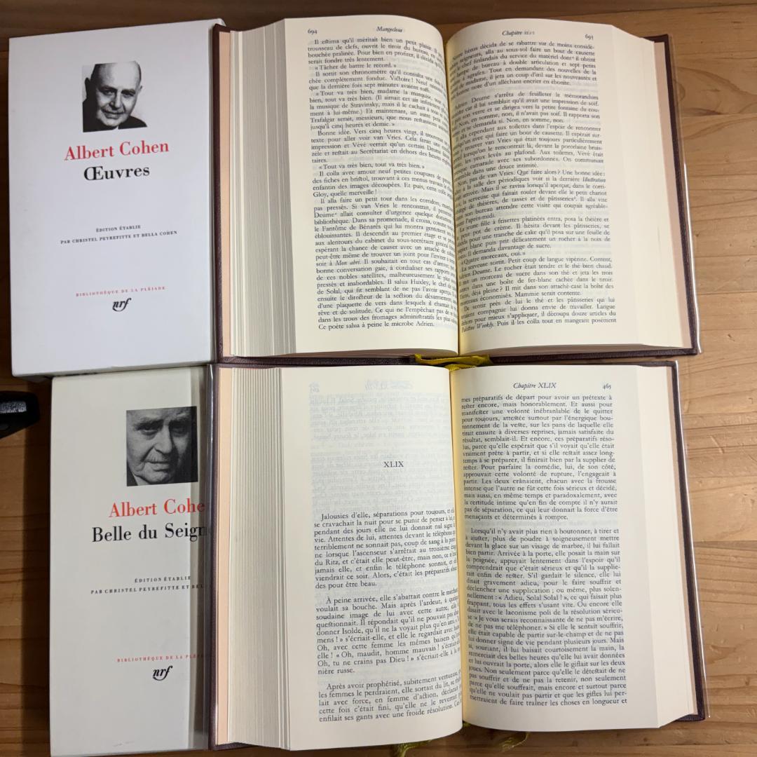 仏 ガリマール社 プレイヤード叢書 アルベール・コーエン ２冊セット