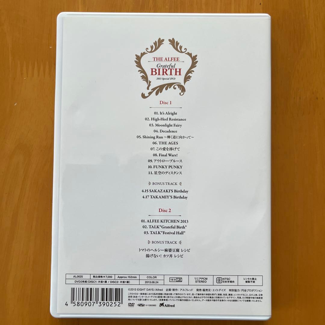 ミュージック THE ALFEE Grateful BIRTH DVD