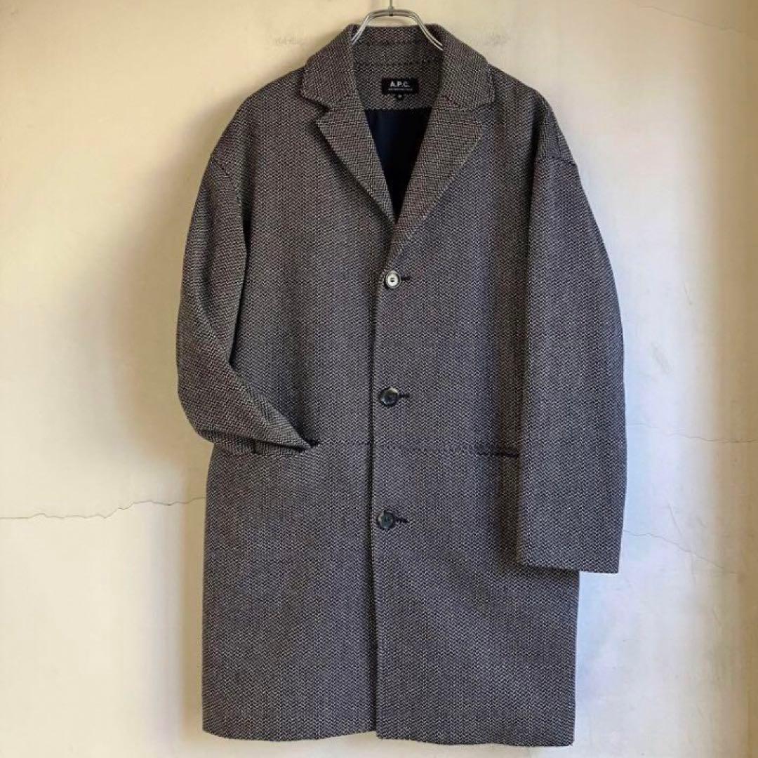 A.P.C.　チェスターコート　シルク　アーペーセー　美シルエット