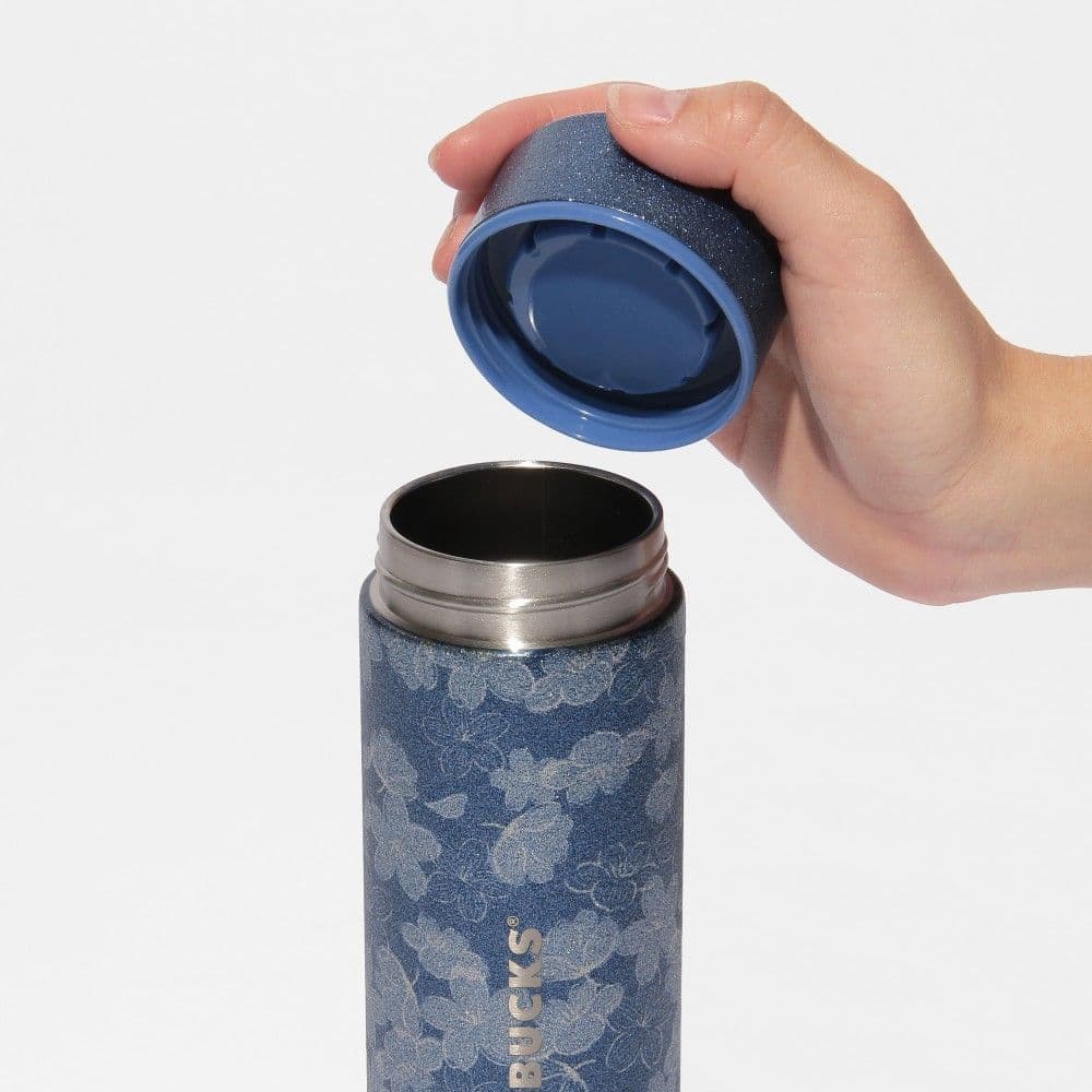 スターバックス　SAKURA2025　ステンレスボトルグリッターナイトブルー