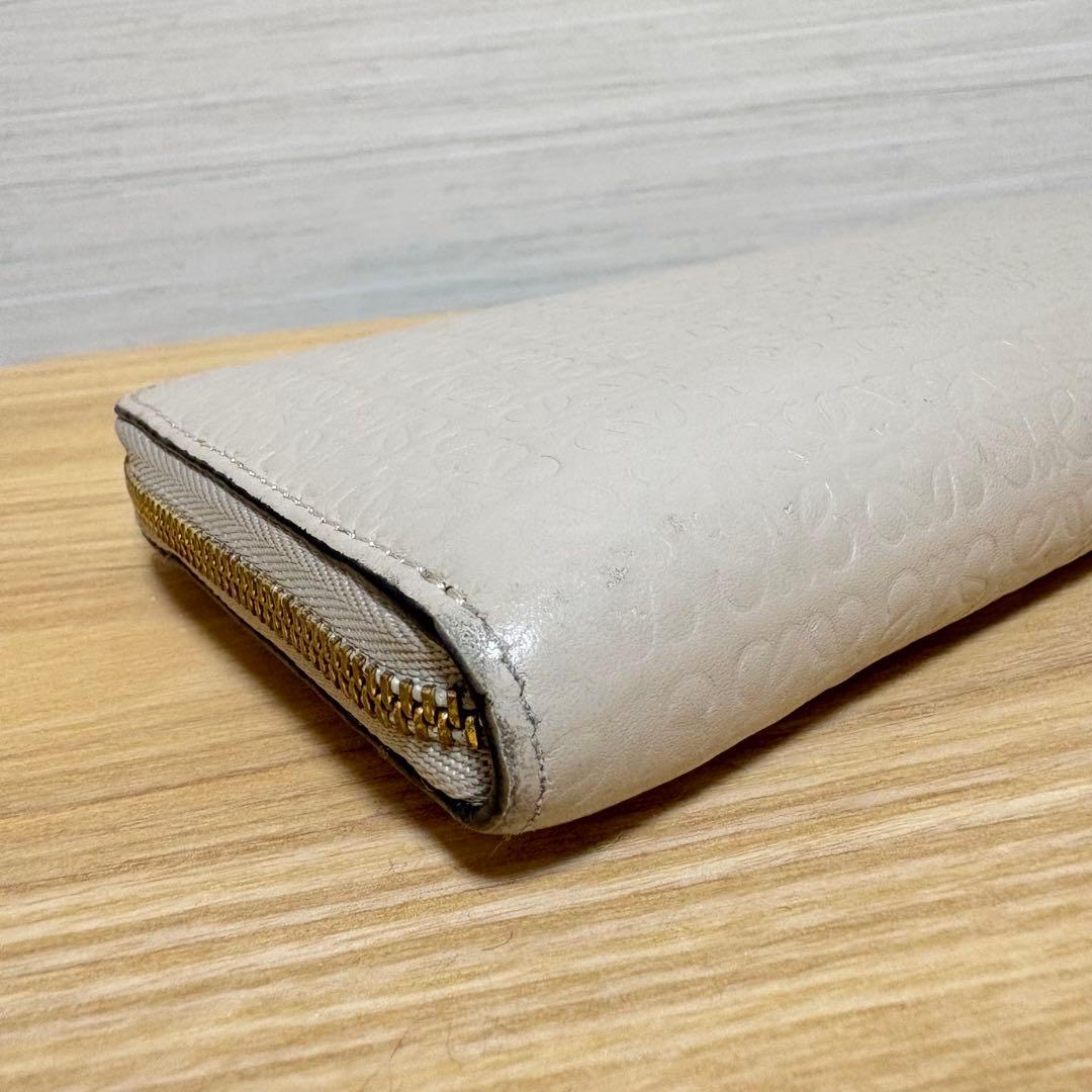 LOEWE リピートジップアラウンド　長財布　ベージュ