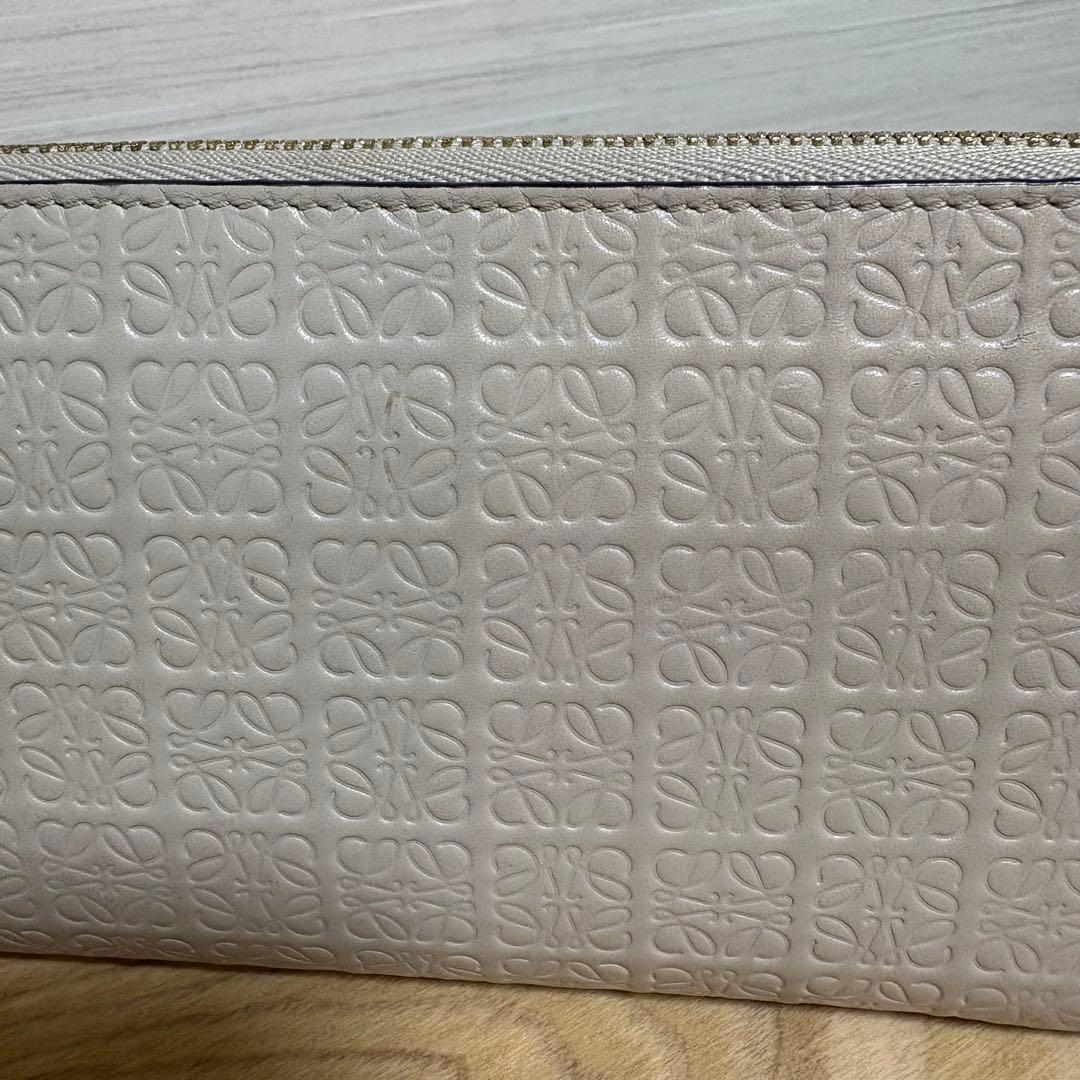 LOEWE リピートジップアラウンド　長財布　ベージュ