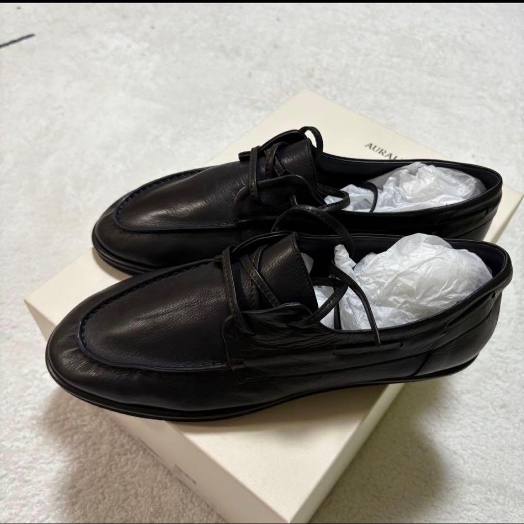 【新品未使用】AURALEE☆革靴☆27㎝☆黒