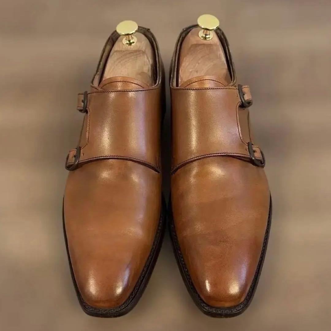 定価8.6万円 Cheaney チーニー ダブルモンク 26.0cm UK7.5