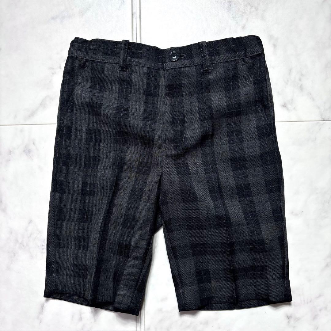 極美品✨ビームスデザイン キッズフォーマル 4点セット グレー×チェック 110