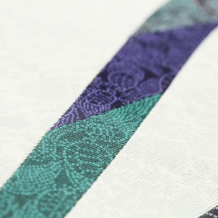 人間国宝【六谷梅軒】　～伊勢型紙　重要無形文化財保持者～　美品の袋帯です