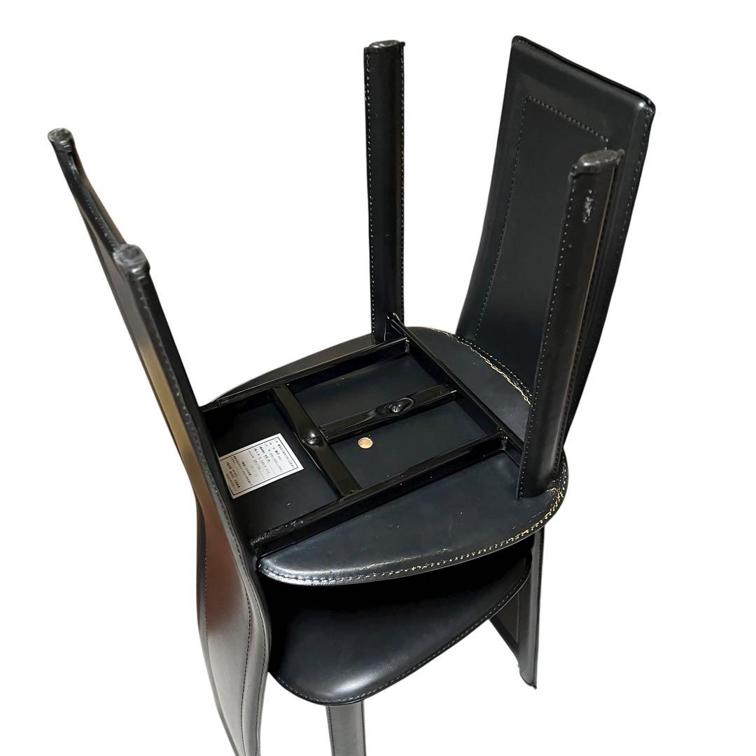 椅子 8391 ダイニングチェア　ハイバックチェア 2脚セット　大塚家具　本革