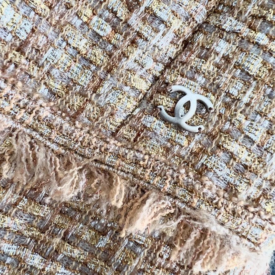 新品同様★CHANEL★ルサージュ★ツイード★ゴールド★ワンピース
