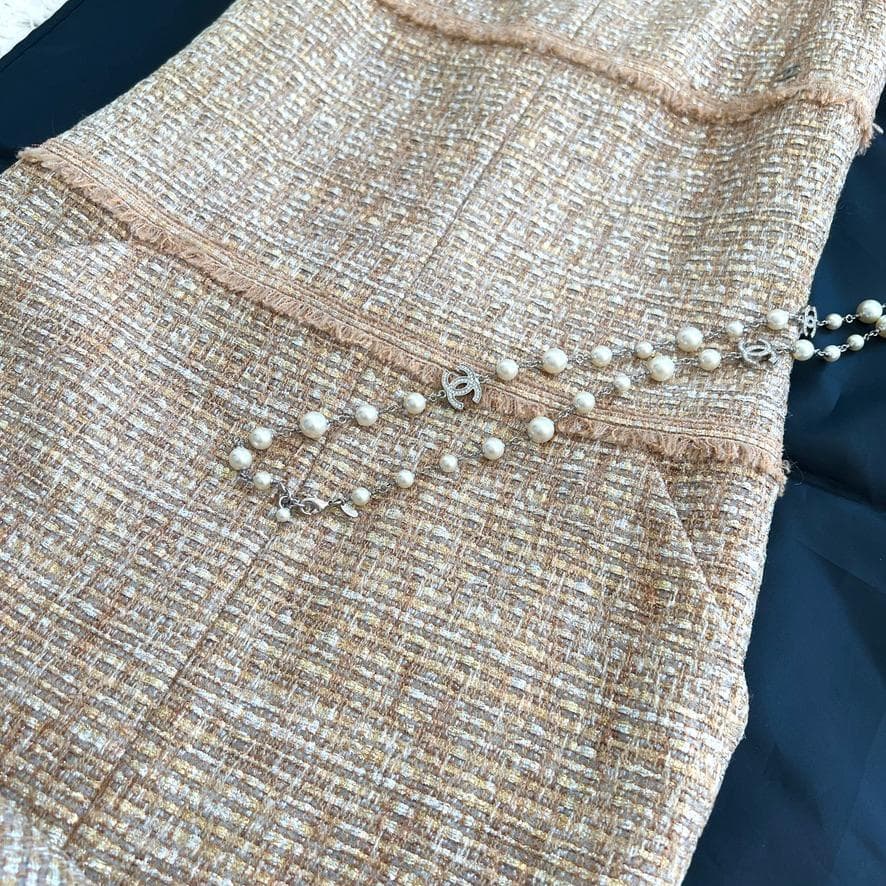 新品同様★CHANEL★ルサージュ★ツイード★ゴールド★ワンピース
