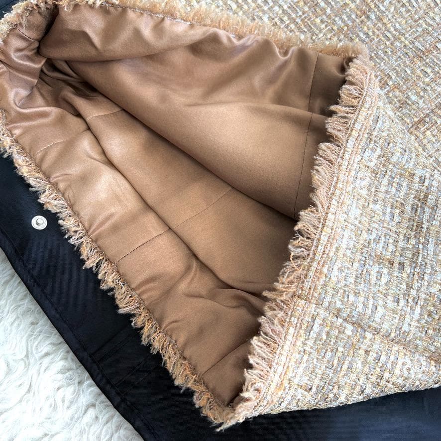 新品同様★CHANEL★ルサージュ★ツイード★ゴールド★ワンピース