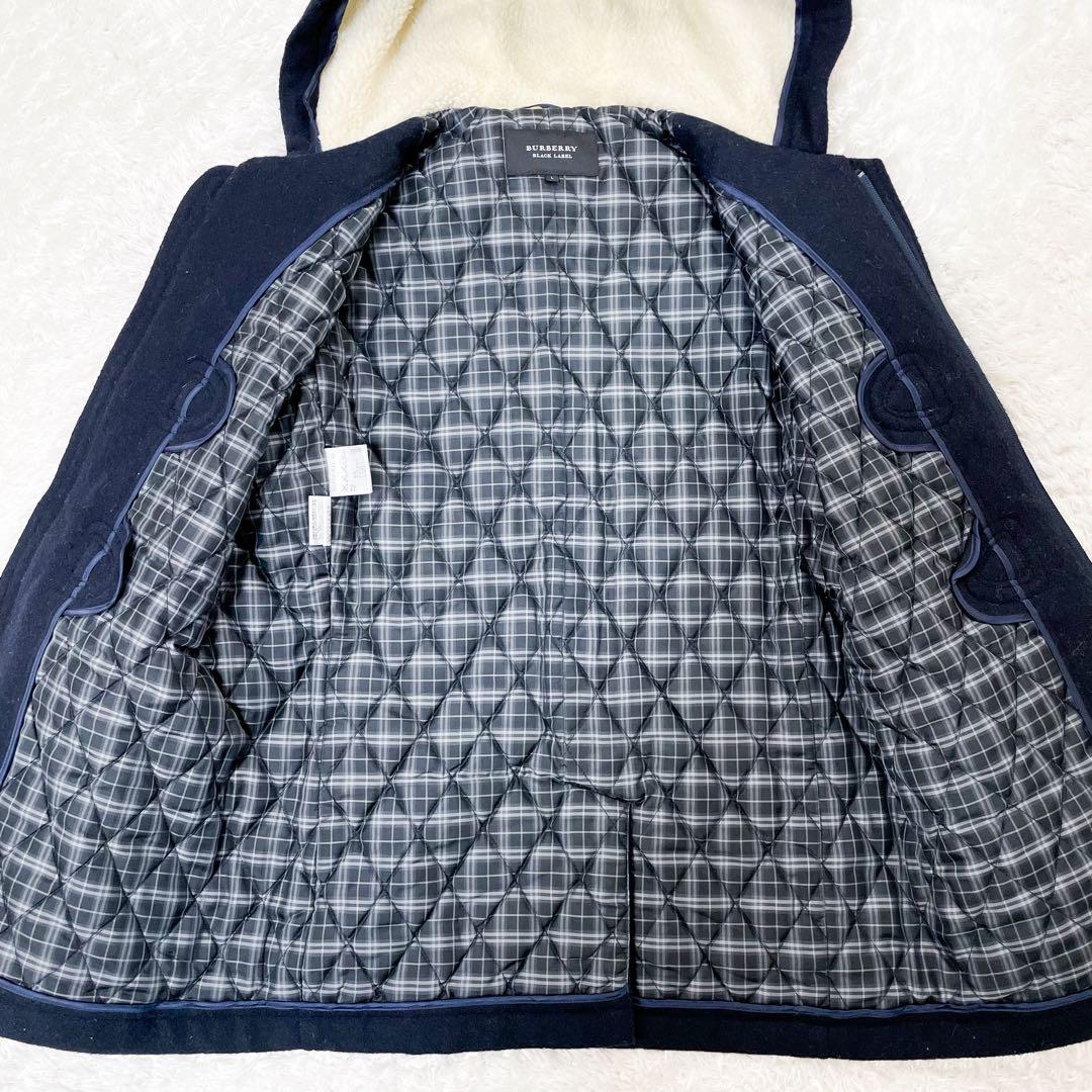 極美品 バーバリーブラックレーベル ダッフルコート ジャケット キルティング L