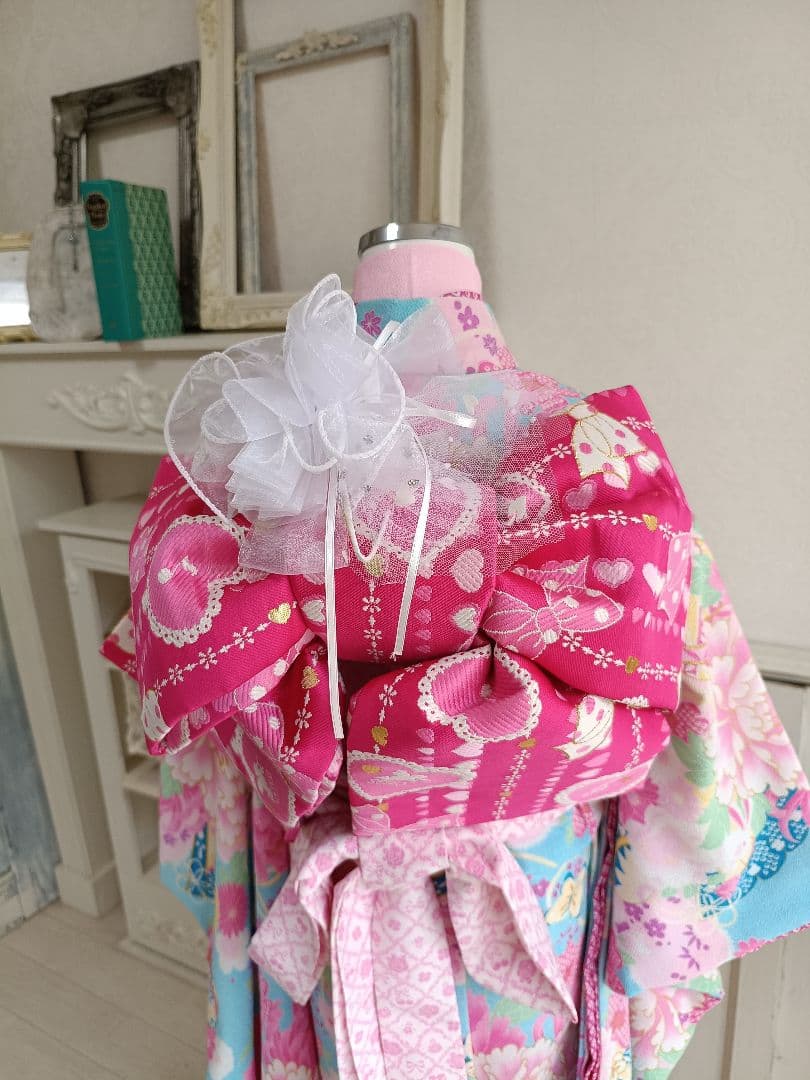 専用です☆JAPANSTYLE着物×セイコマツダ帯☆ブランドMIX☆七五三着物