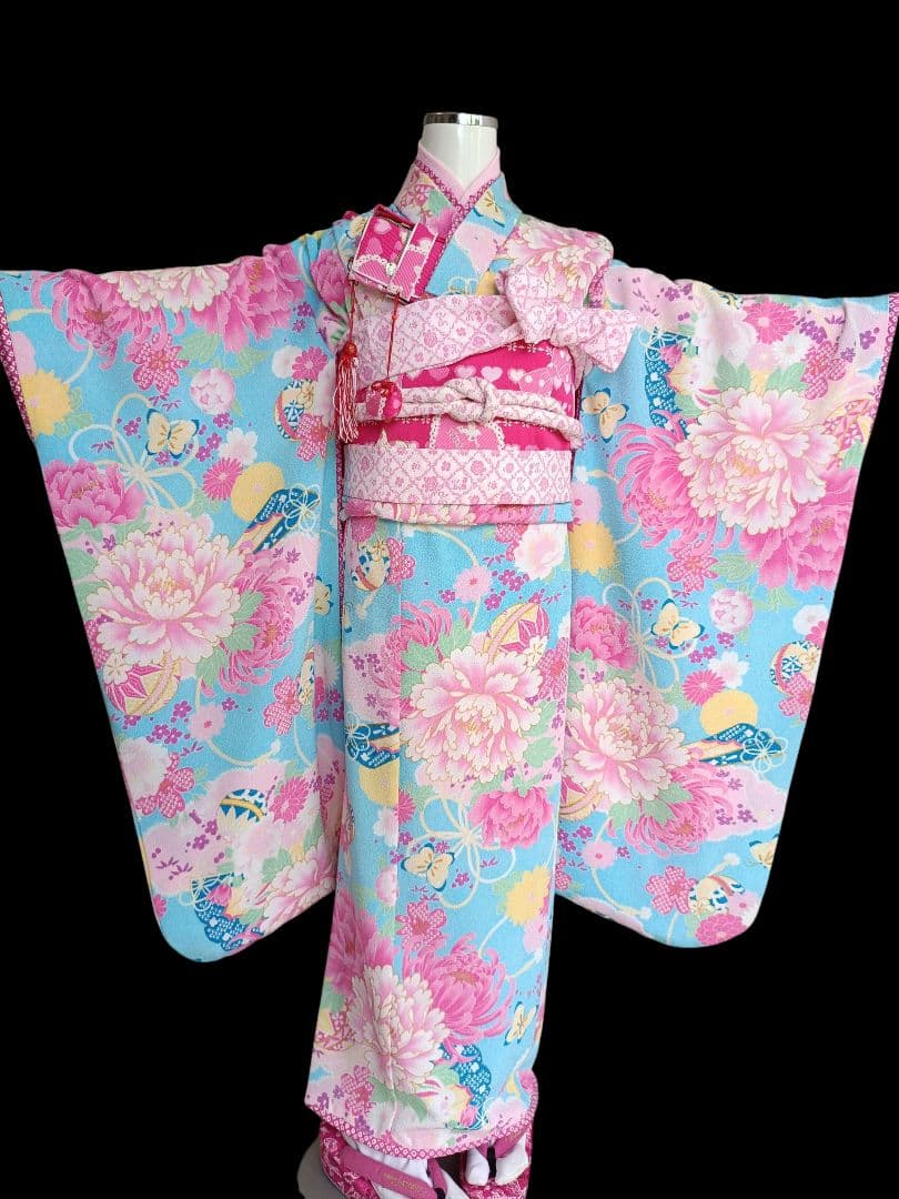 専用です☆JAPANSTYLE着物×セイコマツダ帯☆ブランドMIX☆七五三着物