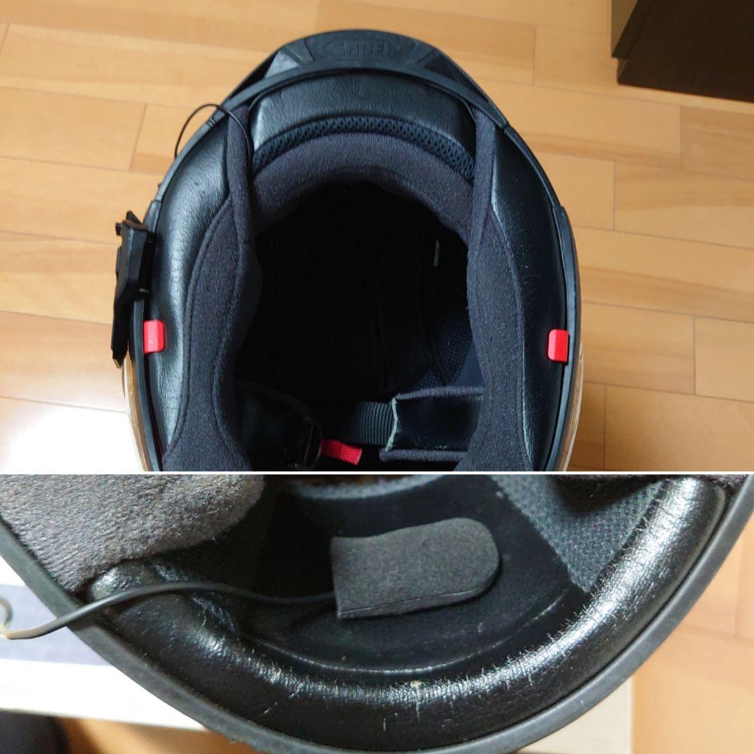 SHOEI XR-1100 フルフェイスヘルメット b+comマイクとベース付き