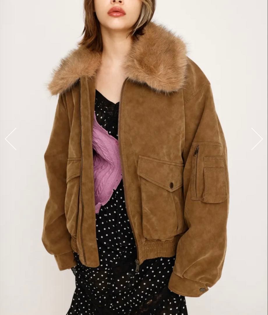 即完売品⭐︎SLY WASHED PUFFER ブルゾン⭐︎ベージュ⭐︎スライ新品