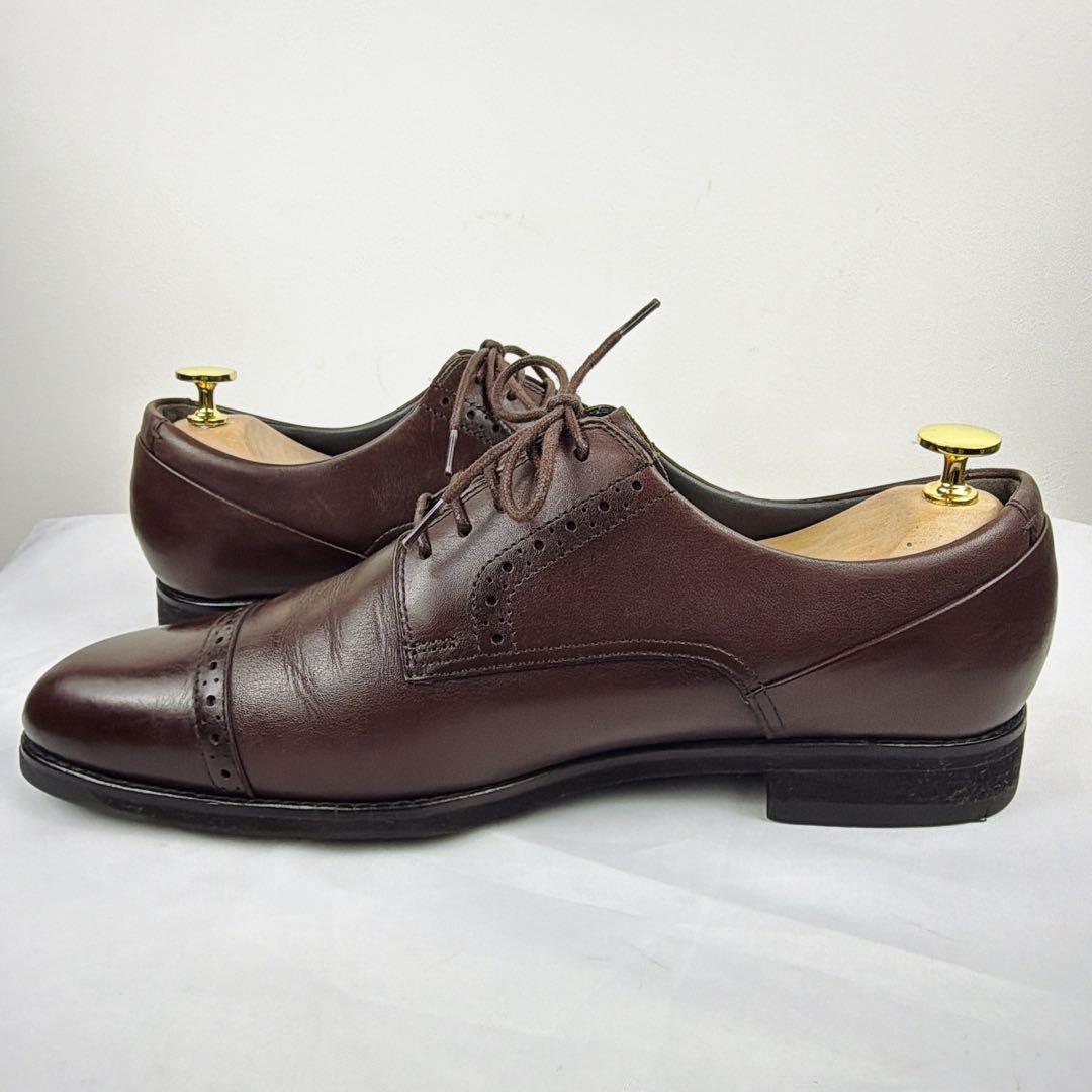 アシックス　ランウォーク 26㎝ レザー ストレートチップ ブラウン WR04