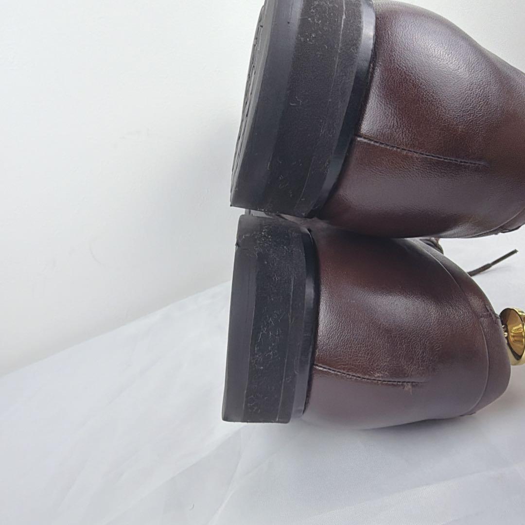 アシックス　ランウォーク 26㎝ レザー ストレートチップ ブラウン WR04