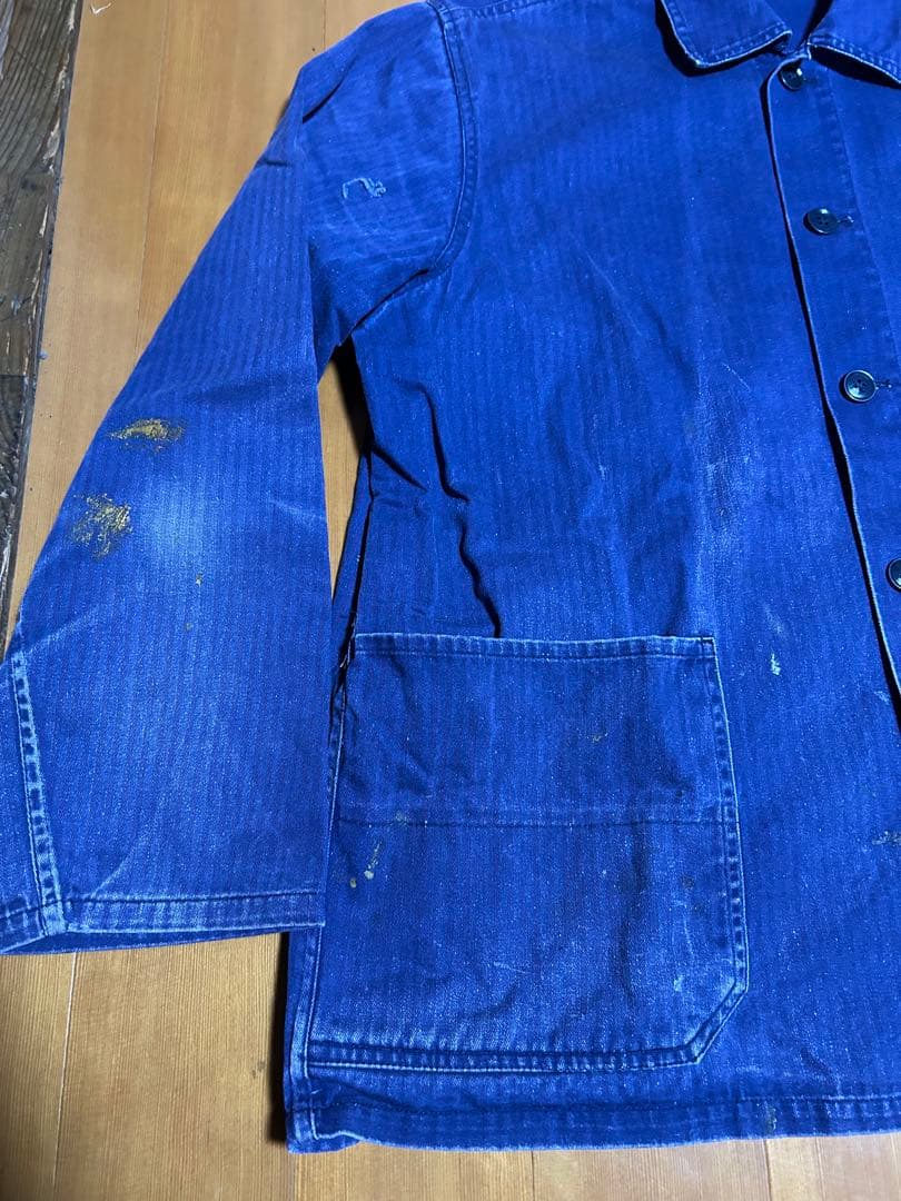 70s EURO WORK jacket HBT ヘリンボーン