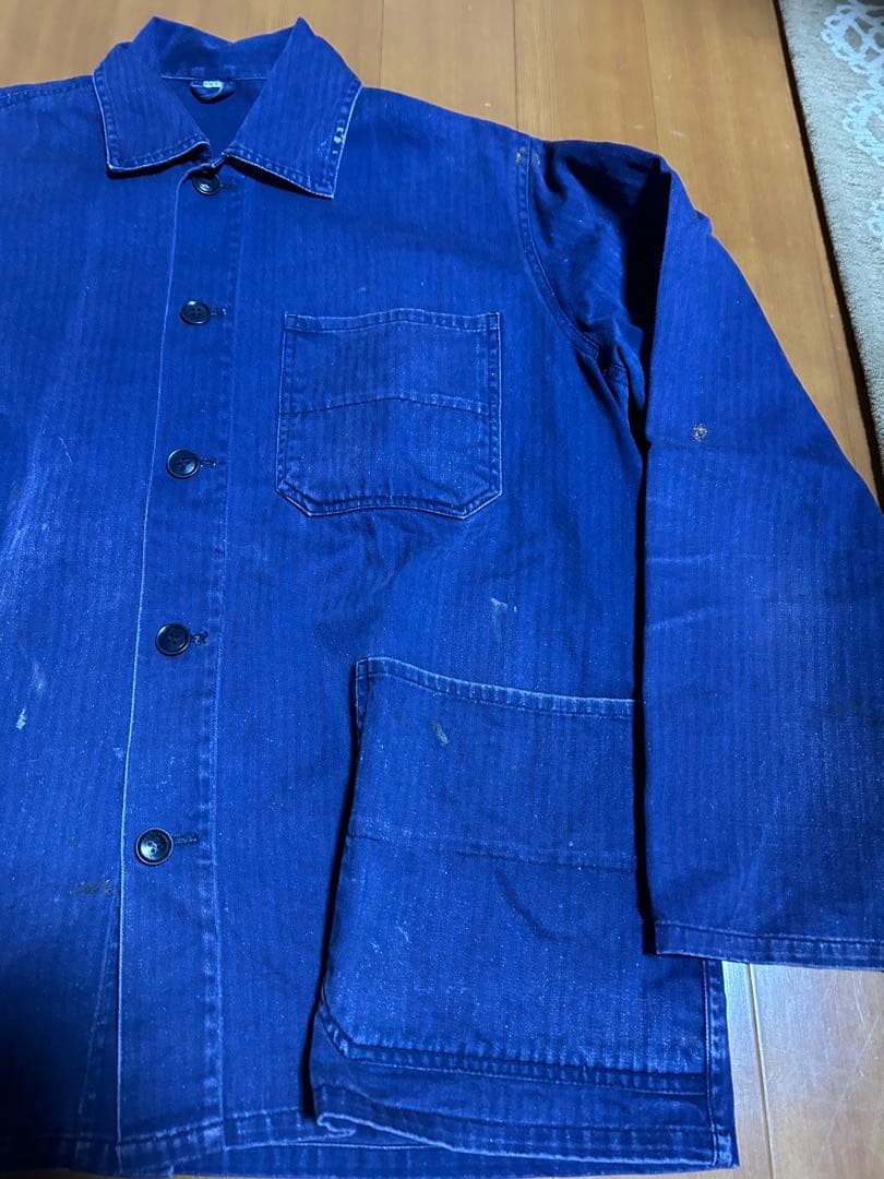 70s EURO WORK jacket HBT ヘリンボーン