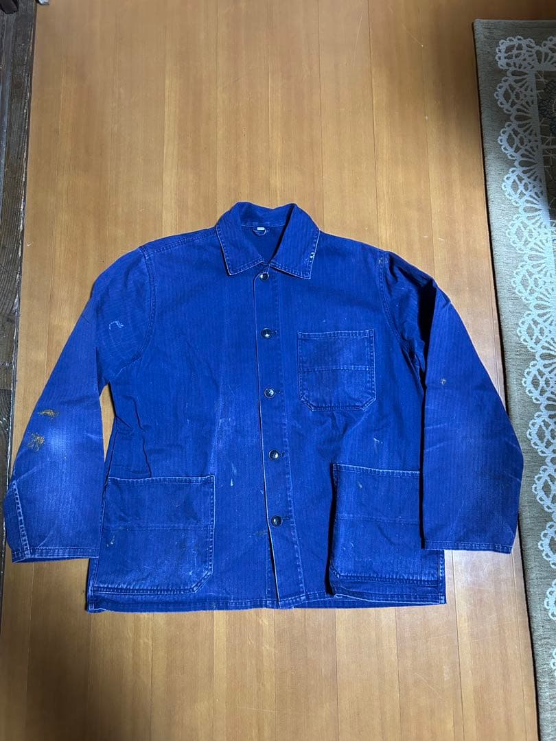 70s EURO WORK jacket HBT ヘリンボーン