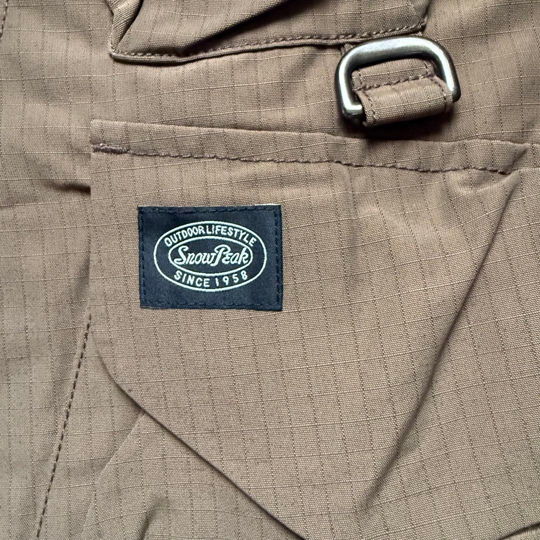  peak スノーピーク フィッシングベスト ブラウン M
