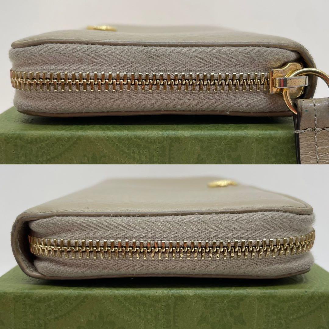 【美品/付属品完備】グッチ 456117 ・496334 GGマーモント 長財布