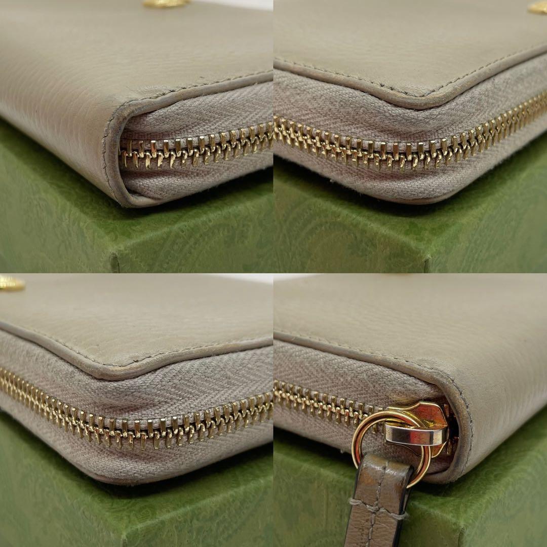 【美品/付属品完備】グッチ 456117 ・496334 GGマーモント 長財布