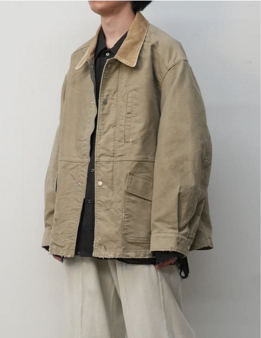 25AW ANCELLM MOLESKIN WORK JACKET カバーオール