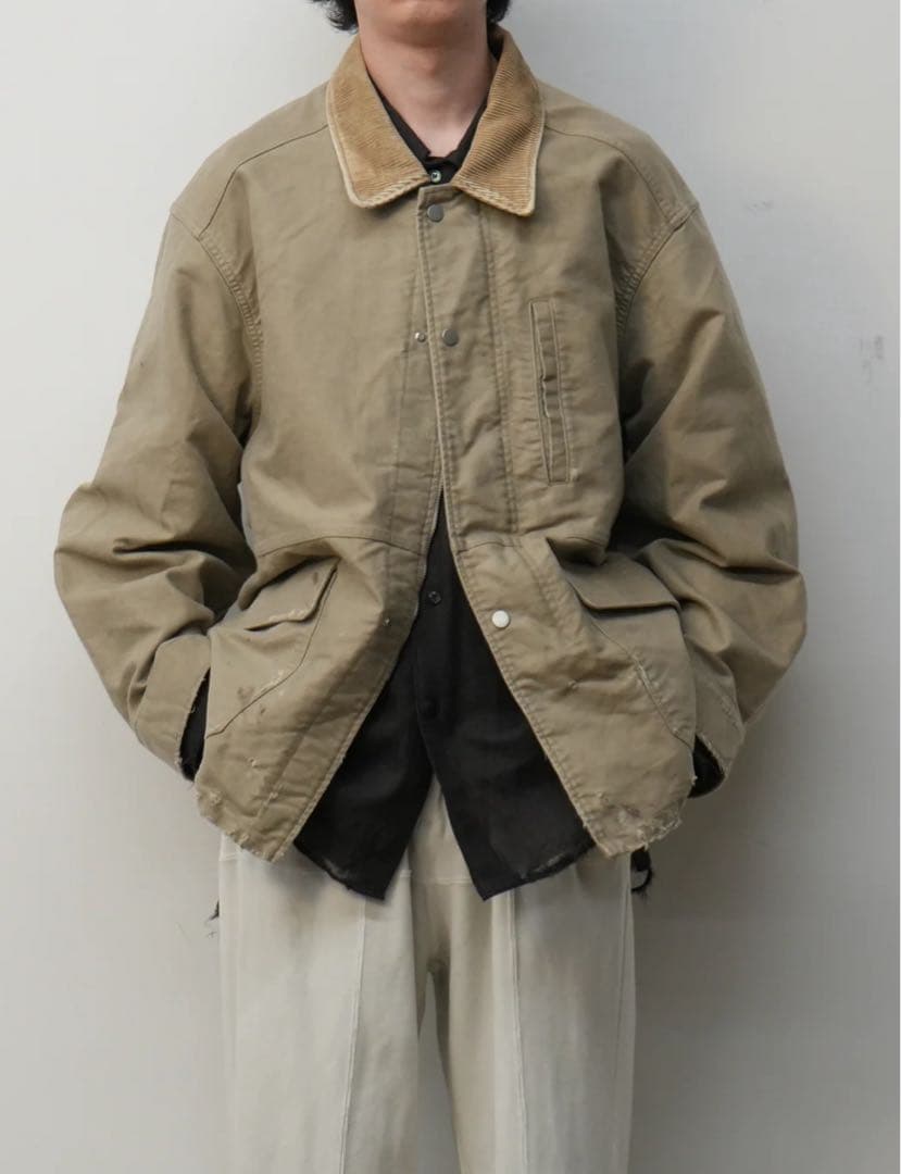25AW ANCELLM MOLESKIN WORK JACKET カバーオール