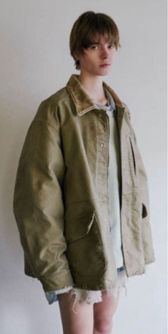 25AW ANCELLM MOLESKIN WORK JACKET カバーオール