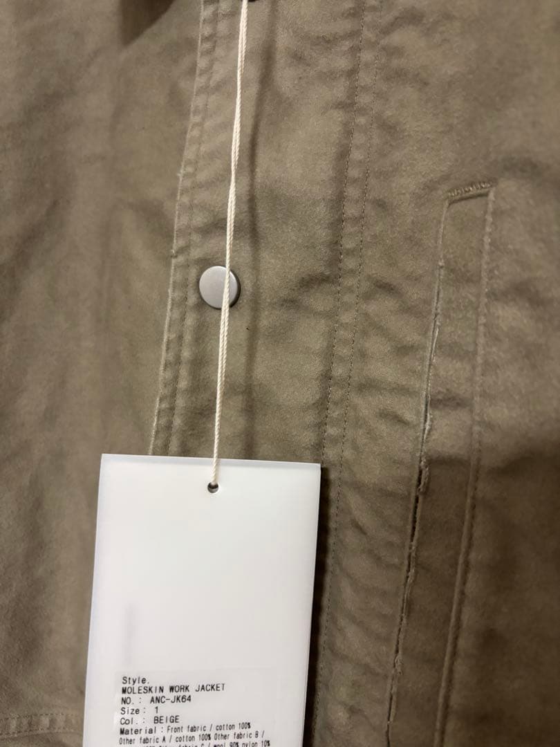 25AW ANCELLM MOLESKIN WORK JACKET カバーオール