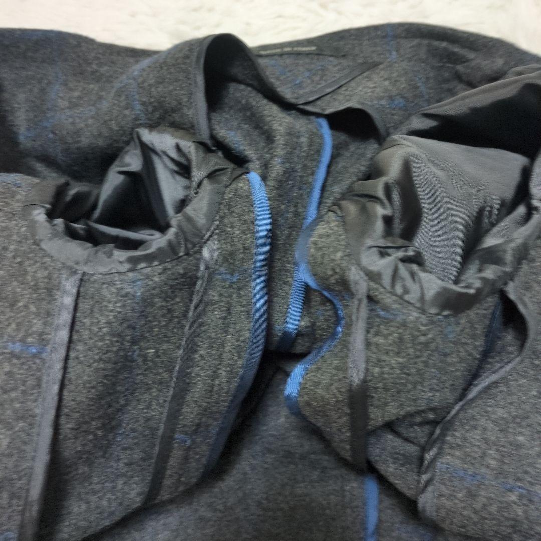 極美品　タリアトーレ　モンテカルロ　フランネル　48 グレー　ネイビー　チェック