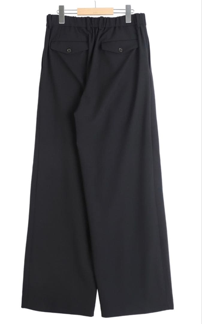 markaware スラックス　ブラック26ss ウール　パンツ