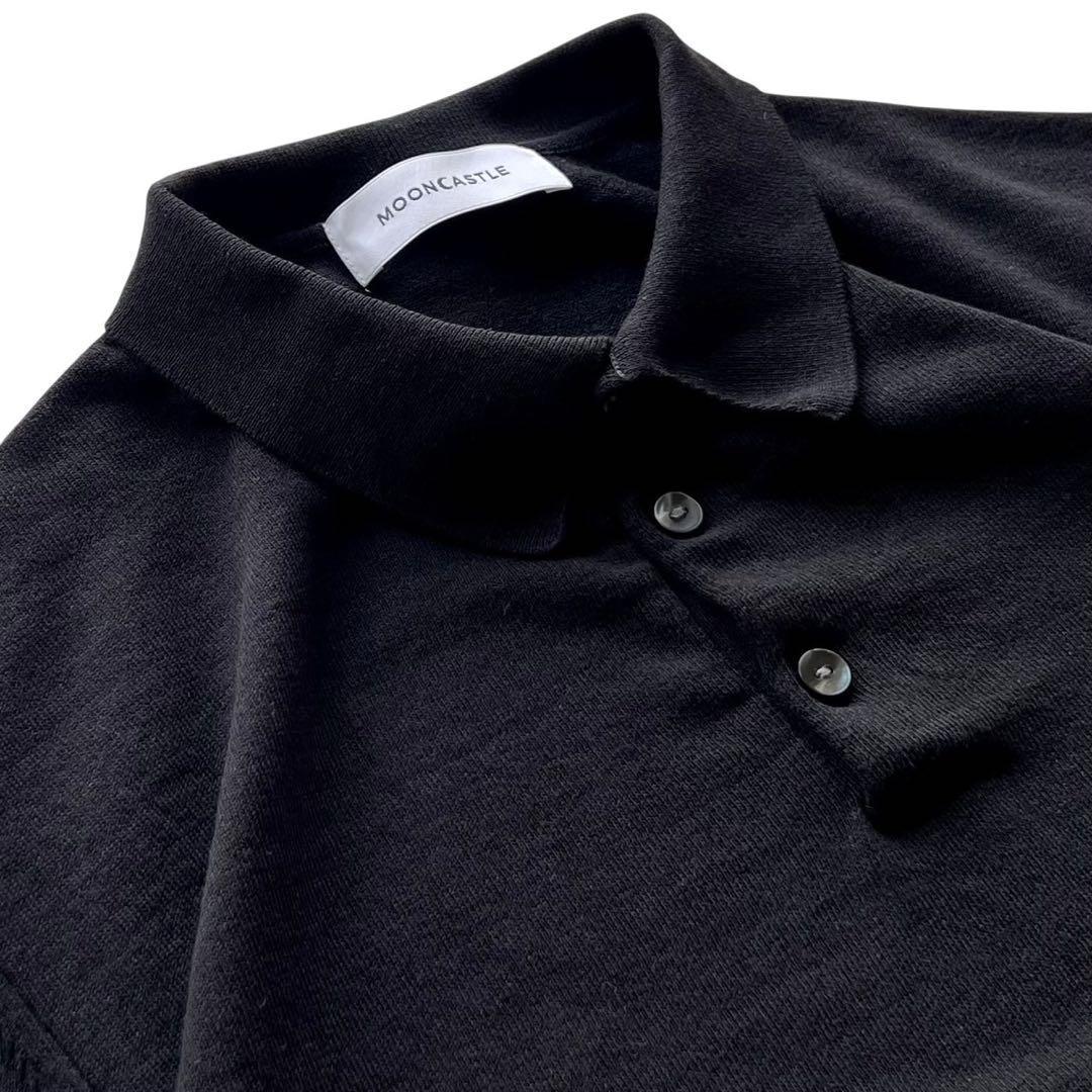 【美品】MOONCASTLE/アイスコットンLSニットポロ/ 2枚セット