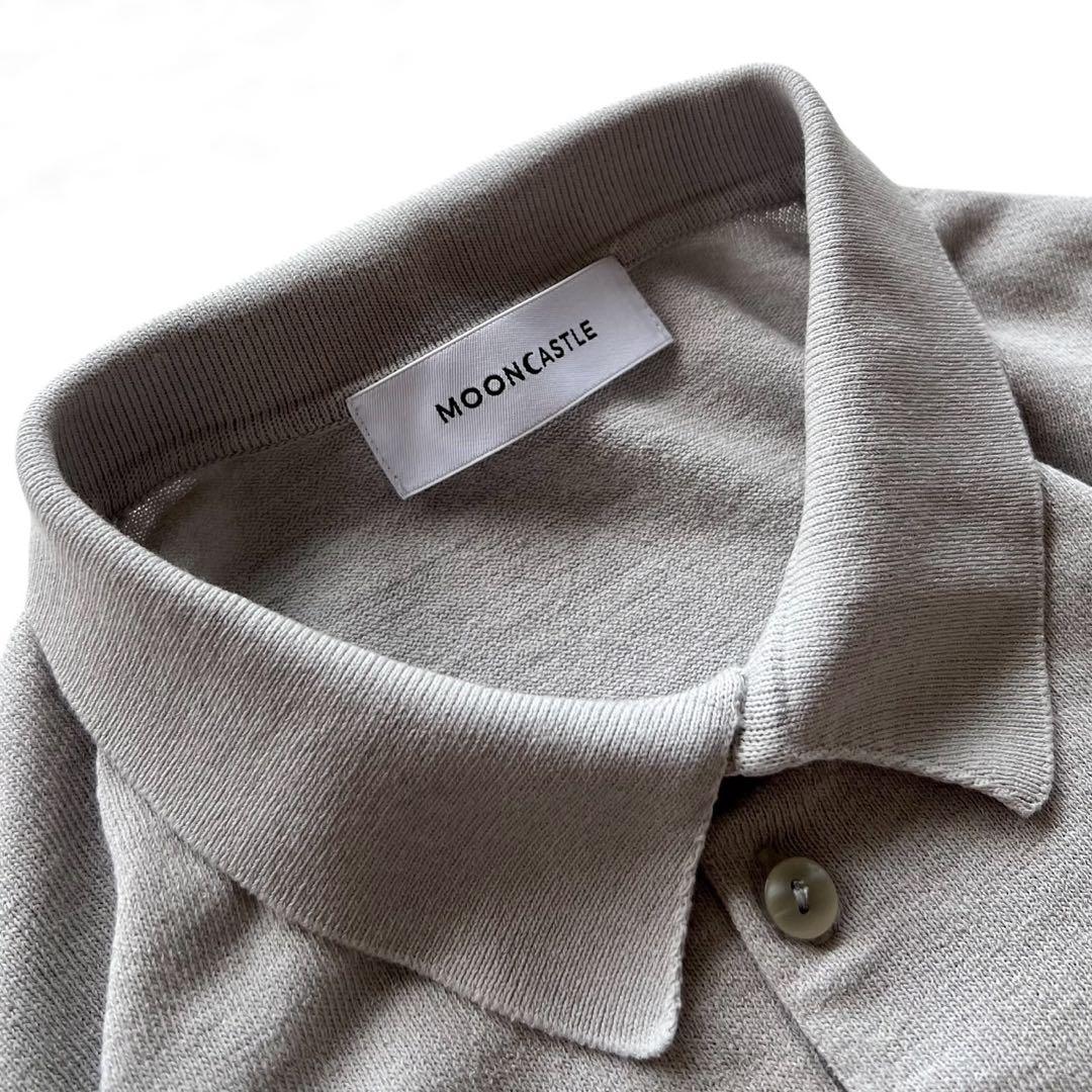 【美品】MOONCASTLE/アイスコットンLSニットポロ/ 2枚セット